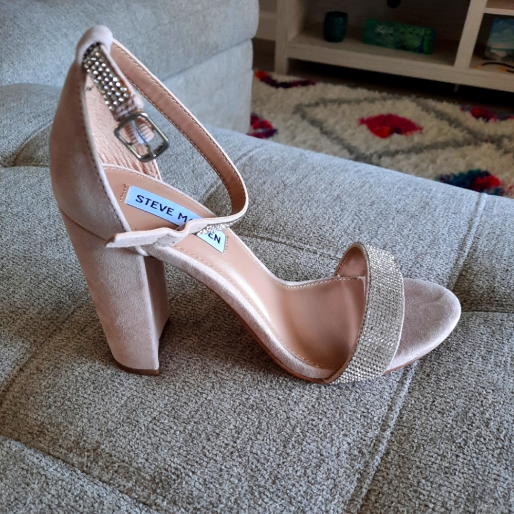 Steve Madden Heel, Sz 8, Nude